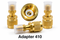 Brass Refrigerant Adapter 410 With Knurled Grip And Protective Cap For HVAC Service