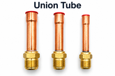 Indoor Union Tube Fitting With Brass Threaded Connection For Air Conditioning & Refrigeration