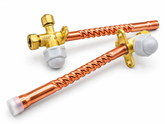 Refrigerant Service Valve 1/2 Inch – Flexible Corner Lock Design – Copper Tube And Brass Valve – Made In China