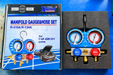 XPERT R-410A / R-134A Double Manifold Gauge And Hose Set HVAC Refrigeration Tools