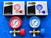 AMS GOLD CT-466GF High And Low Pressure Gauge Plus Valve Set