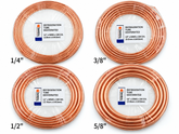 Thermo Refrigeration Copper Tube Coil – Dehydrated ACR Copper Tubing – 15 Meters – Multiple Sizes